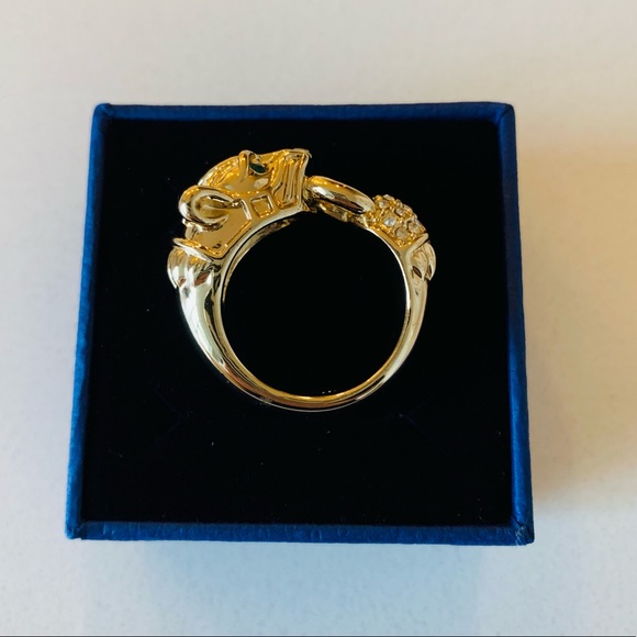 Banana Republic Panthère Ring, Multi-Colored, Gold Plating - Picture 7 of 9